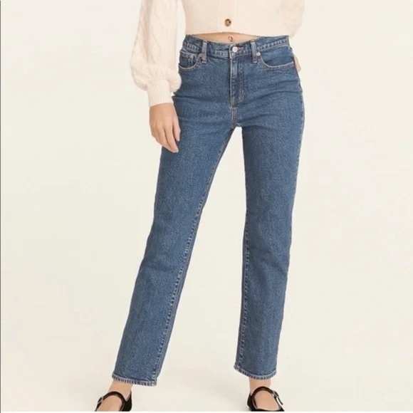 J. Crew NWT High Rise Full Length 90’s Classic Straight Leg Jeans Size 28 - Picture 2 of 12